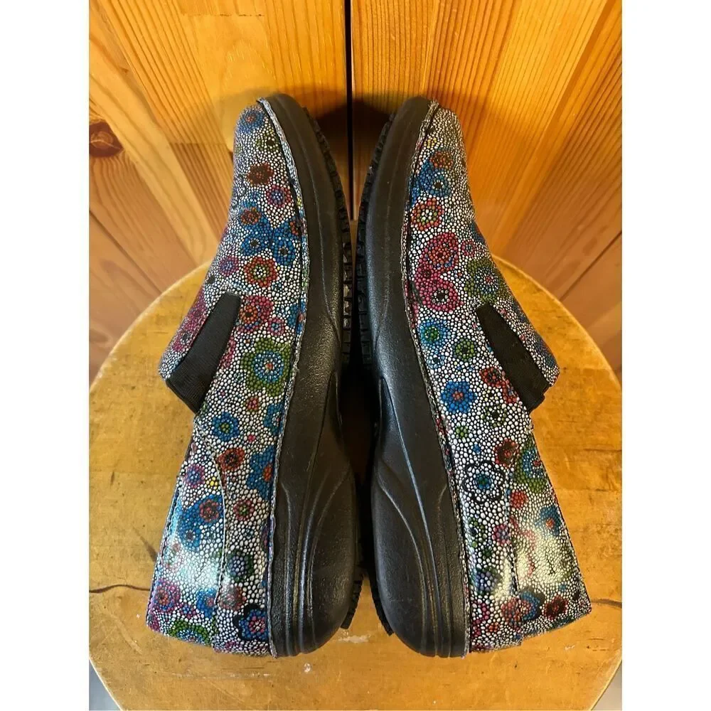 SPRING STEP Freesa Slip On Occupational Nursing Work Clogs Multicolor Womens 7.5